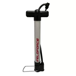 Bomba Pneu Bicicleta Oficina Alumínio Polida 320mm VeloForce Cor Prata