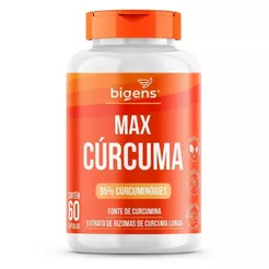 Max Curcuma 95% Curcuminoides - 60 Cápsulas - Bigens