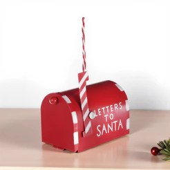 Enfeite Para Pendurar de Natal - Correio Carta Vermelho - 5,5x8cm - 1 unidade - Cromus - Rizzo
