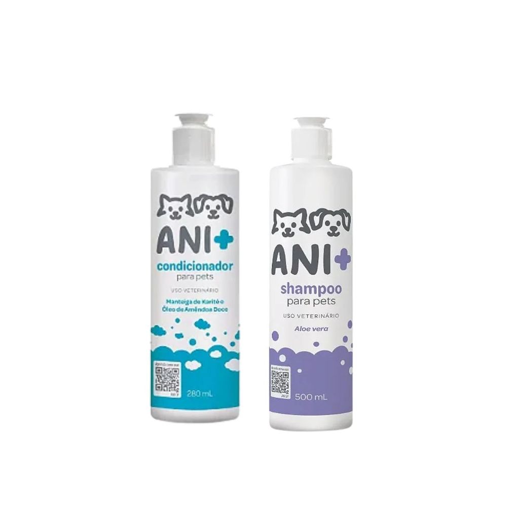 ANI+ Shampoo e Condicionador para Cães e Gatos -  Pet Societ em Oferta na Shopee