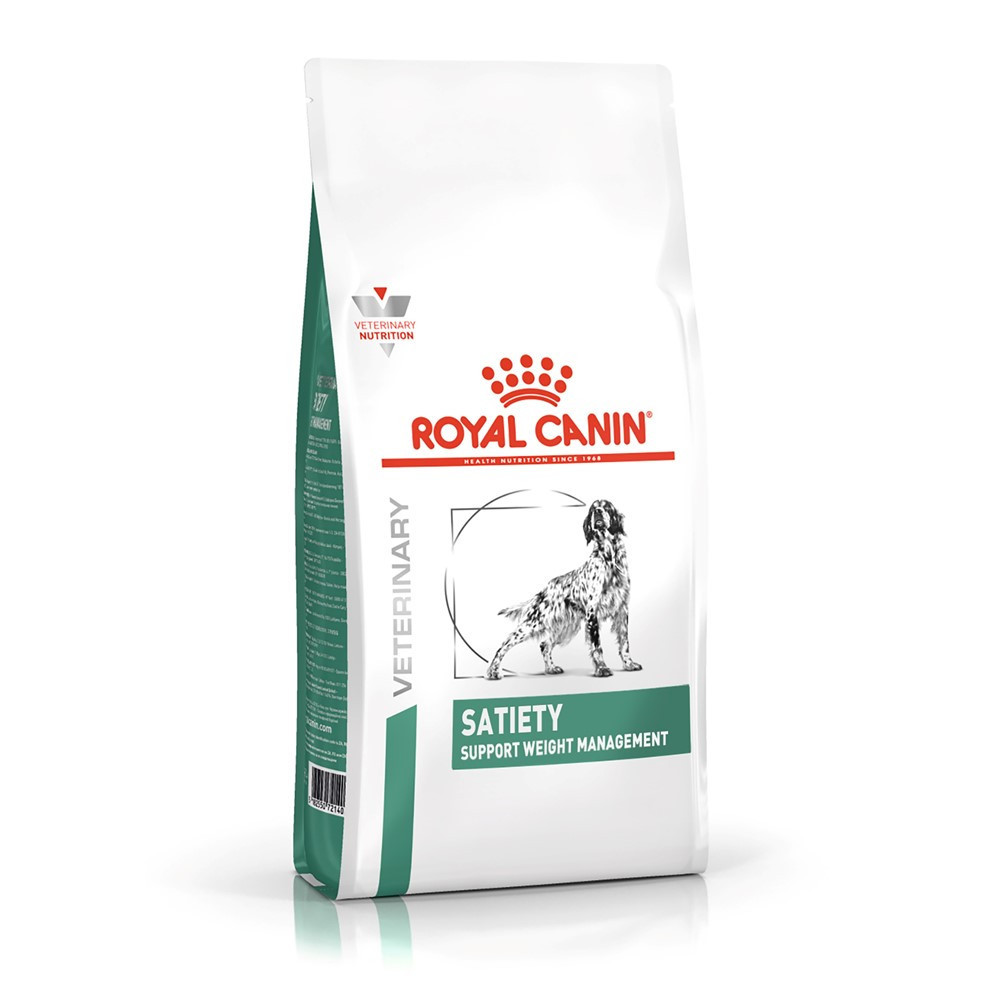Ração Seca Veterinary Diet Satiety Support para Cães Adultos com Excesso de Peso 1,5Kg Royal Canin em Oferta na Shopee
