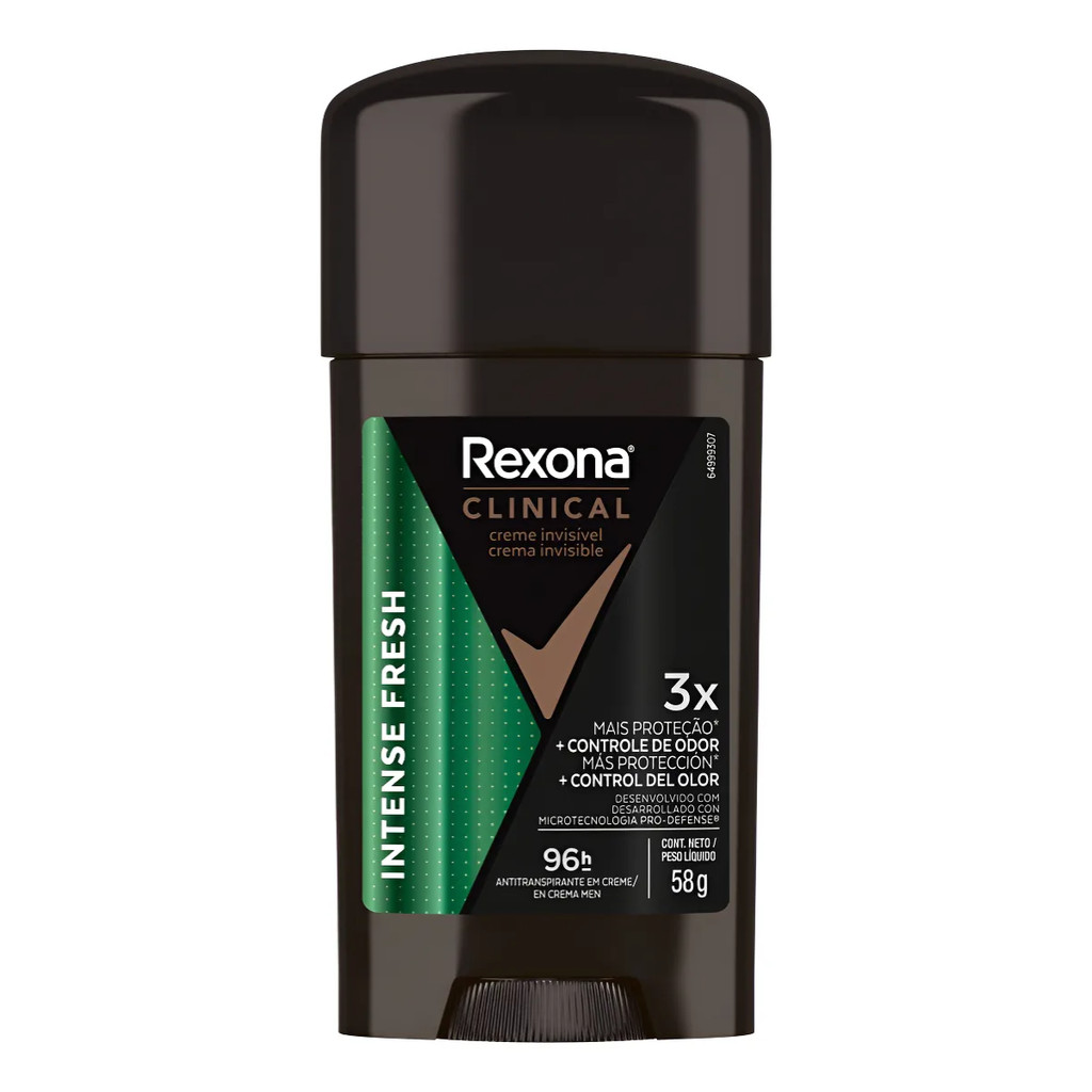 Rexona Clinical Antitranspirante Creme Intense Fresh 58g