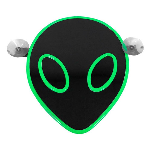 Boneco Et Luminoso Neon Alienígena Caminhão Led 12v Verde