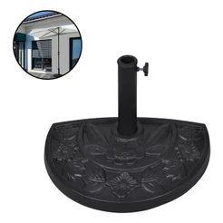 Base para Ombrelone Importway 9,5 kg Cimento Preto Ideal para Jardim Piscinas e Área Externa