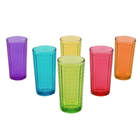 Copo Pixel Acrilico 400ml - Cores Sortidas