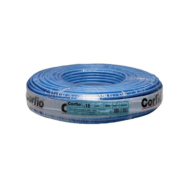 Cabo Flexível Corfio Azul 16mm em Oferta na Shopee