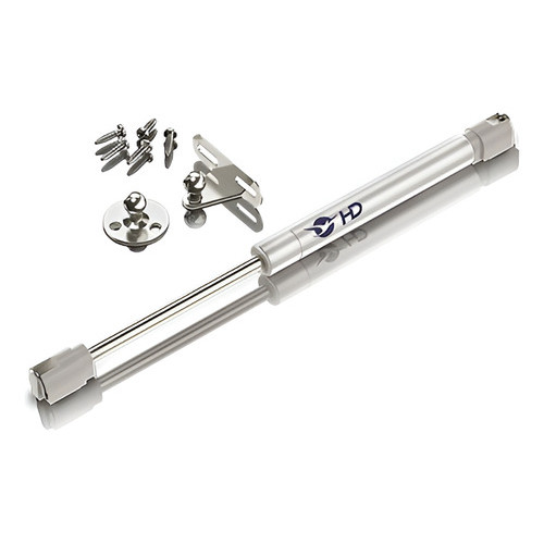 Kit 2 Pistão A Gás 80n Positivo Amortecedor Porta Armário Cinza