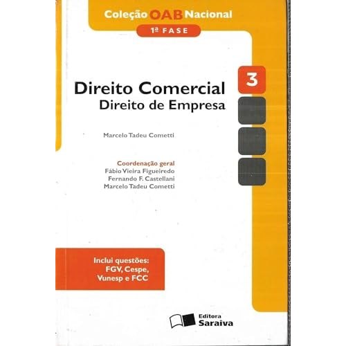 Oab Nacional - V. 03 - Direito Comercial - Primeira Fase de Marcelo Tadeu 7671617