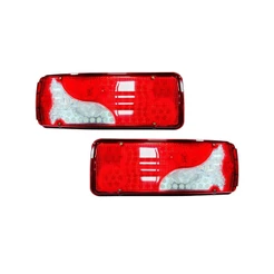 PAR LANTERNA TRASEIRA LED COMPATÍVEL SCANIA SERIE 4 124 24V