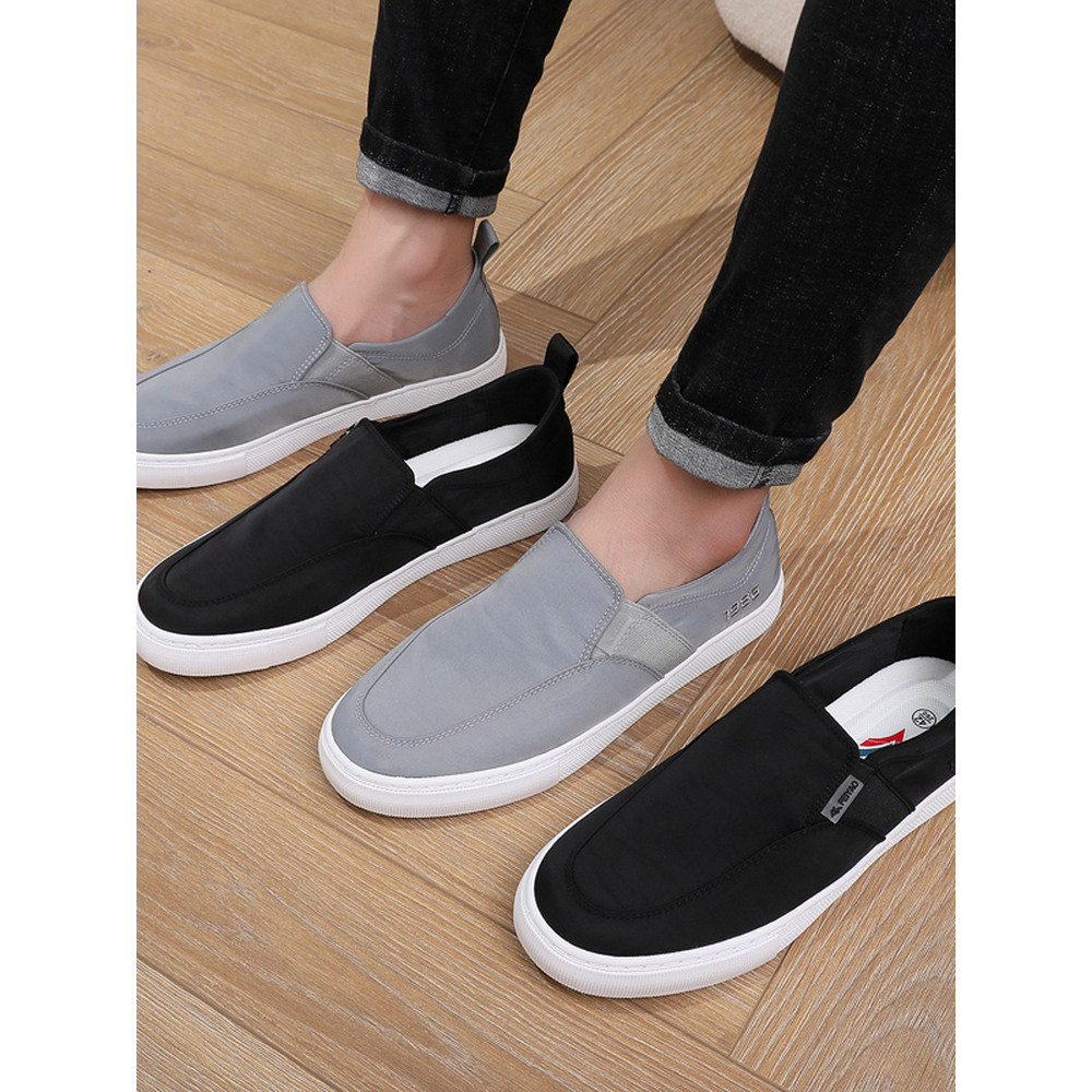 Feiyao na moda preguiçoso sapatos deslizamento-em tênis masculinos velho pequim sapatos de pano sapatos masculinos verão