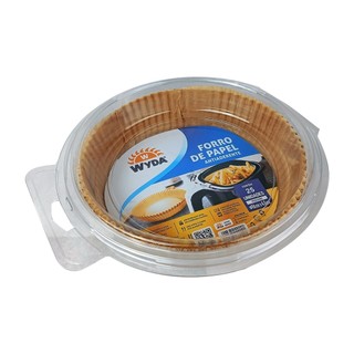 Forro Papel Air Fryer Wyda Antiaderente Redondo 25un Pequeno