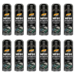 Kit 12 Limpa Contato Elétrico MP80 Spray 300mL Mundial Prime