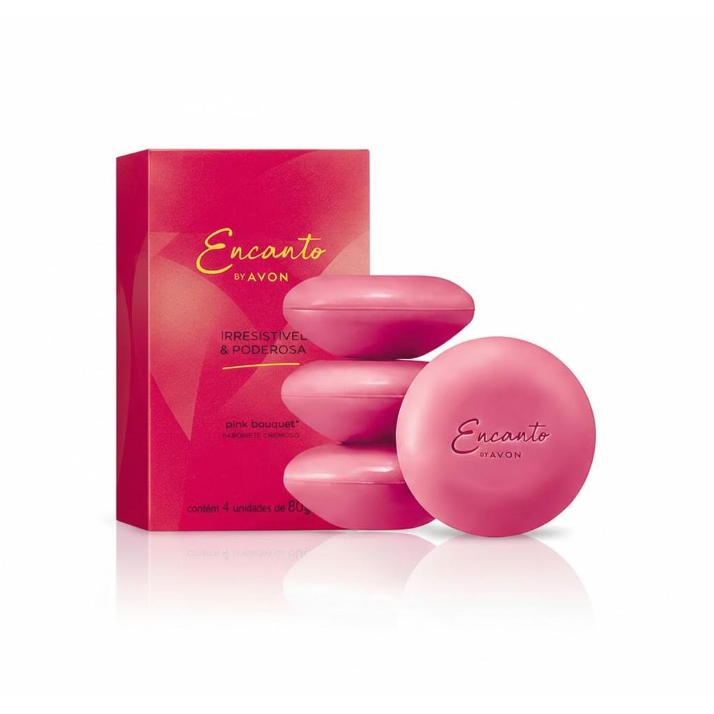 Sabonete Barra Avon Encanto Irresistive 4un 80g