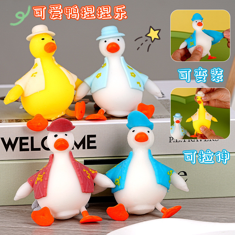 Descompressão vestir-se pato pitada música atacado brinquedos de descompressão pitada música brinquedos de descompressão