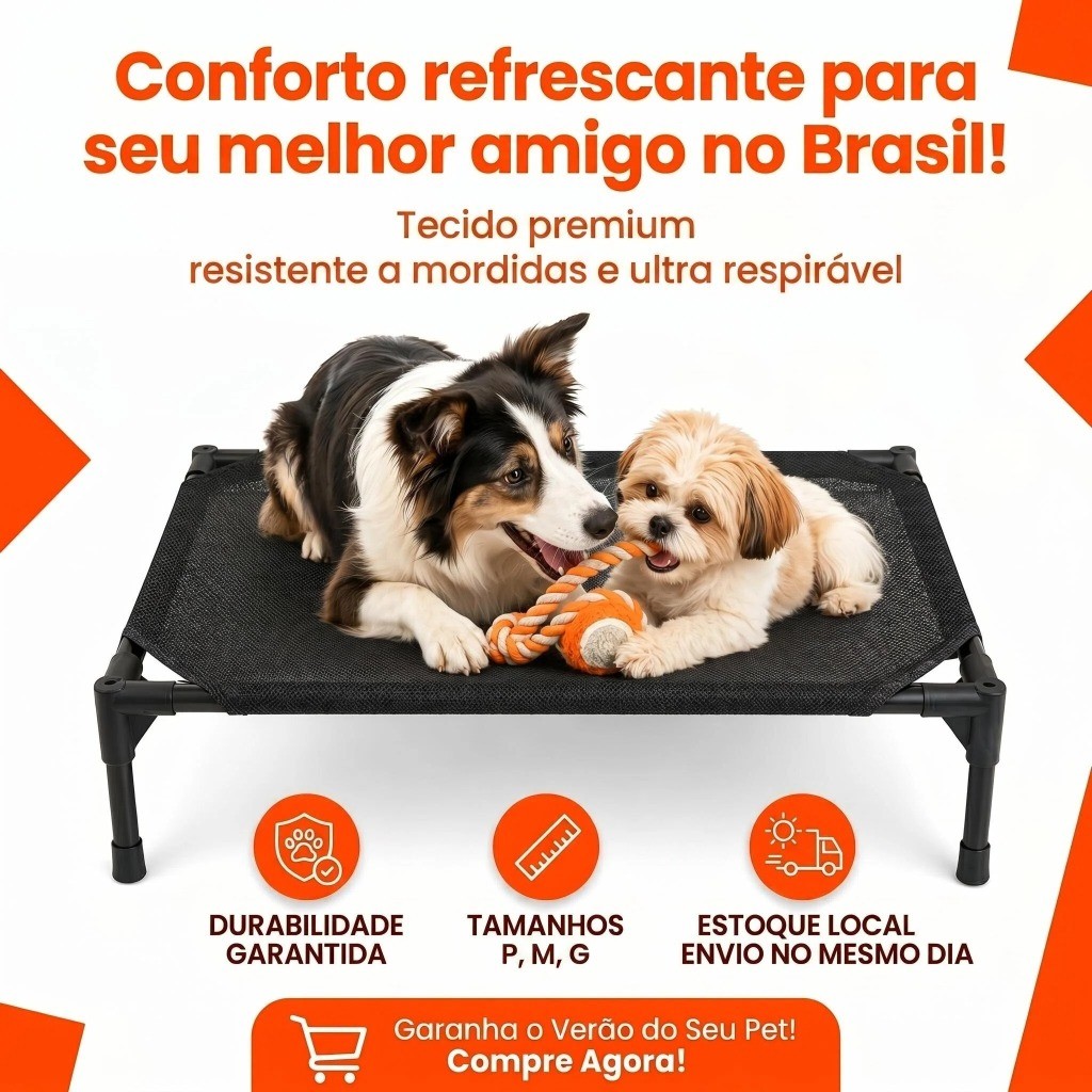 Cama Suspensa Ortopédica para Cães e Gatos