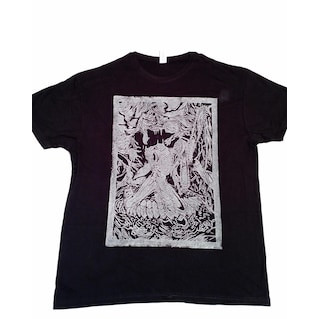 Camiseta Masculina Feminina Oversized Estampa Angel's Egg Quadro Mangá Dark Anime Camiseta Streetwear