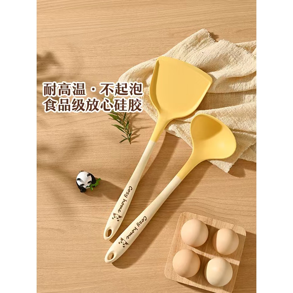 Pinyou espátula de Silicone antiaderente conjunto de utensílios de cozinha especiais de qualidade alimentar resistente a