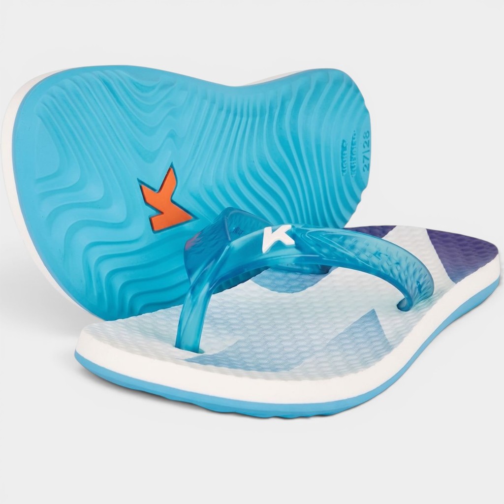 Chinelo Infantil Kenner Summer Clean Kids - Branco e Azul