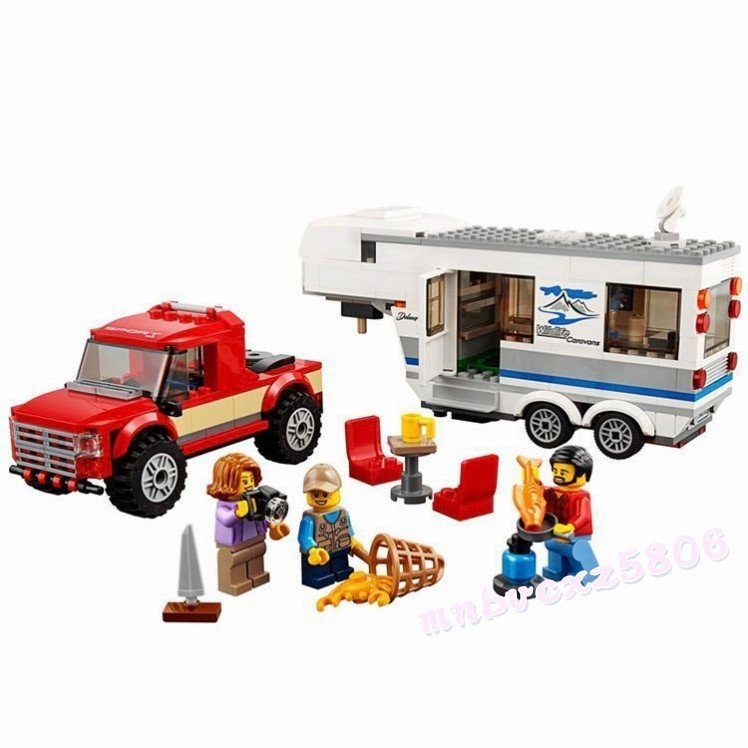 Compatível com Lego City Friends, Blocos de Construção para Camping em RV para Meninas, Pais e Filhos, Brinquedos para C
