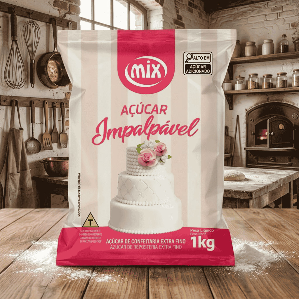 Açúcar Impalpável Extra Fino 1Kg - Mix
