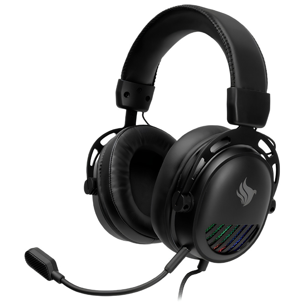 Headset Gamer Pichau Azuris Rainbow Drivers 50mm Preto - PCH-AZRS-BL01