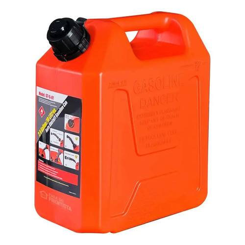 Galão de Gasolina Bremen 10L 10497 Plástico Combustível Bico Dosador Reserva Tanque Diesel Água Óleo Portátil — imagem 2 de 2
