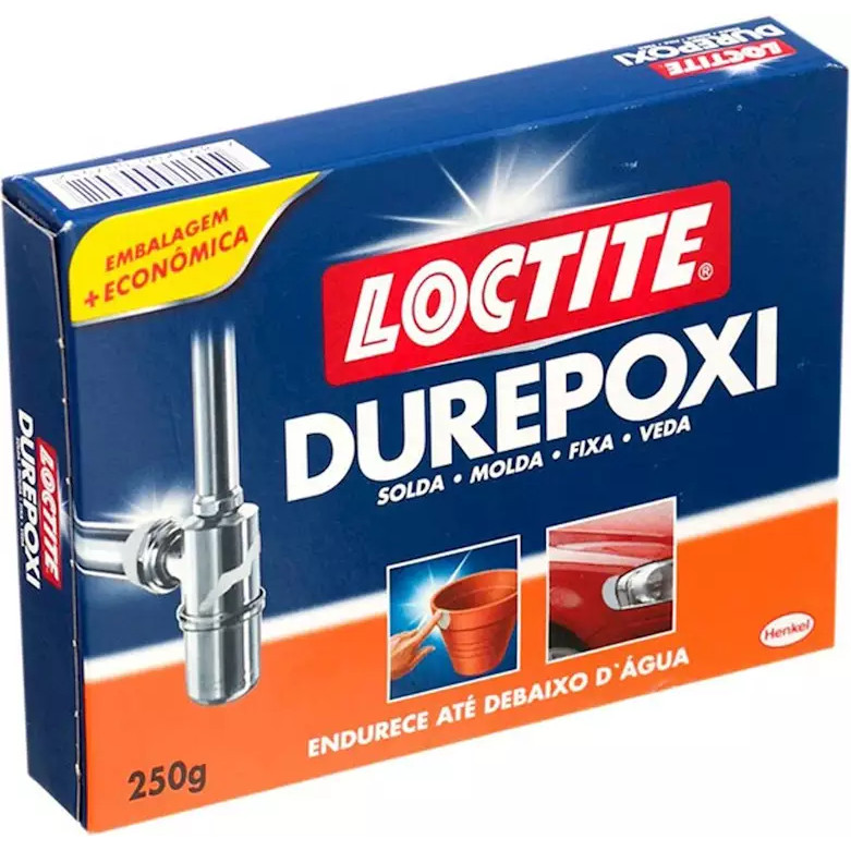 Kit com 6 - Adesivo Epoxi Durepoxi Massa Loctite Henkel 250g