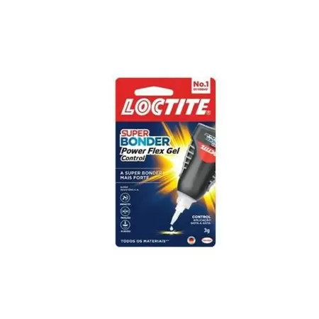 Loctite Super Bonder Flexível Controle, Cola Gel, 1x3g