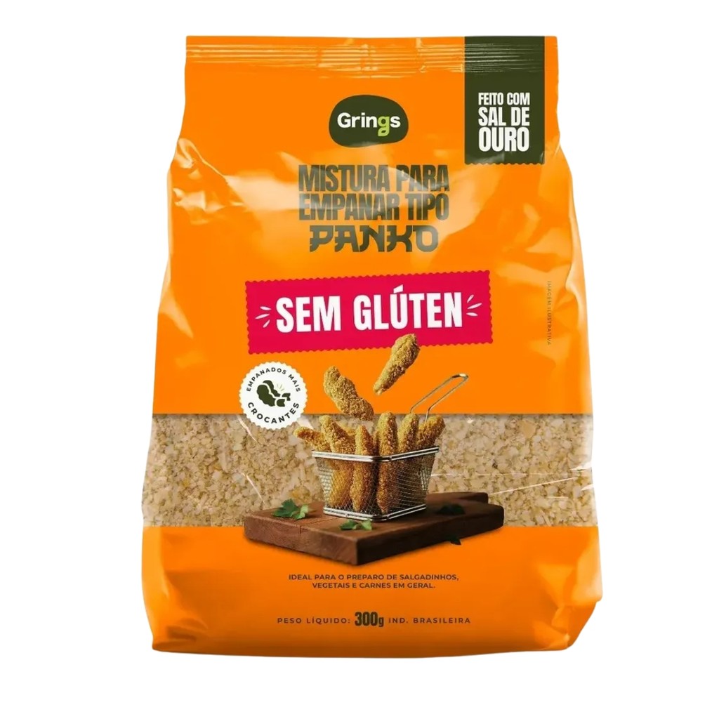 MISTURA PARA EMPANAR TIPO PANKO 300G GRINGS