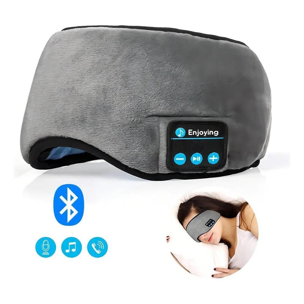 Imagem MÁSCARA DE DORMIR COM FONE DE OUVIDO BLUETOOTH 5.3 TAPA OLHO PARA SONO E MEDITAÇÃO RECARREGÁVEL CONFORTO PREMIUM