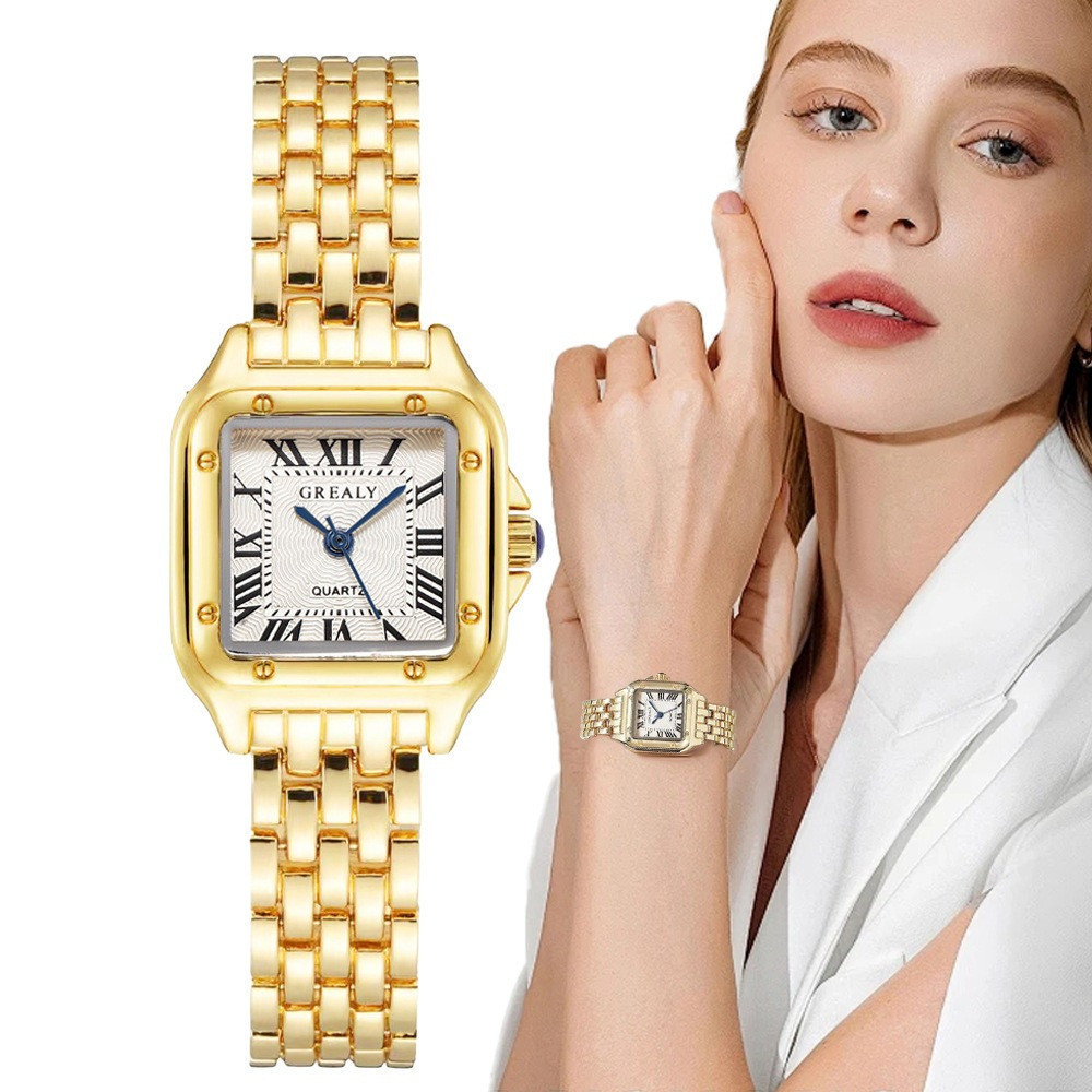 Relógio Feminino de Marca de Luxo Leve com Pulseira de Aço Inoxidável Relógios de Quartzo de Moda Feminina Relógio de Ne