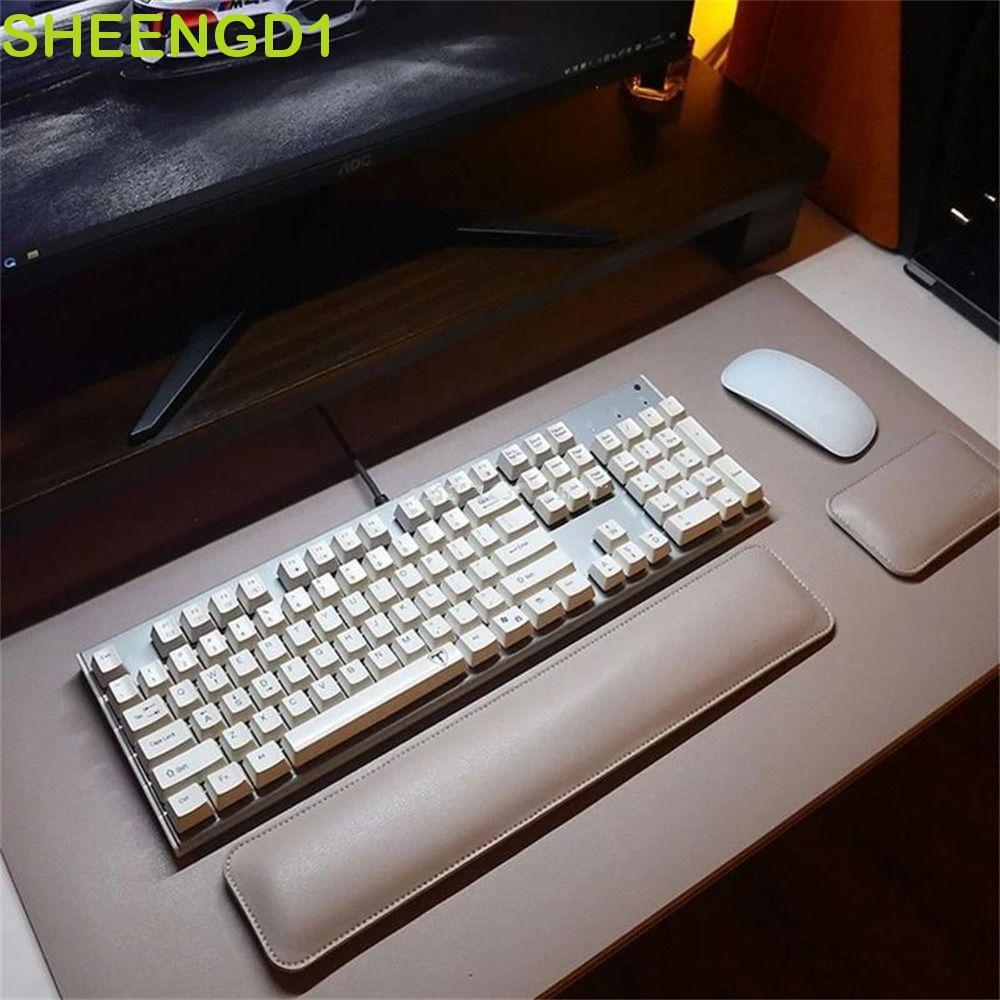 SHEENGD1 Teclado Descanso De Mão Acessórios De Computador Dupla Face Laptop Couro PU Almofada De Pulso