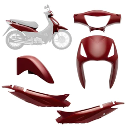 Kit Carenagem 4 Peças Pro Tork Moto Compativel Biz 125 Ks/es 2006 2007 2008 2009 2010 Mod. Original
