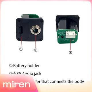 miren.br Ukulele Ukelele Uke Piezo Pickup Preamp Sistema de sintonizador equalizador de 3 bandas com display LCD