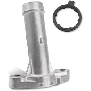 Flange de Entrada de Refrigerante do Motor em Alumínio com Mangueira de Resfriamento e Anel de Vedação para Audi Q7 2007