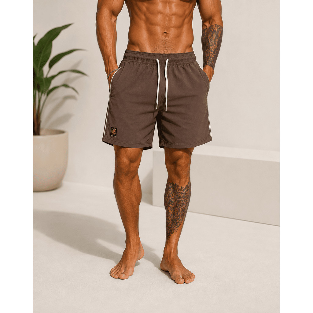 Short Masculino com Elastano Bermuda Mauricinho Praia Clube Piscina Viagem de Tactel Lisa