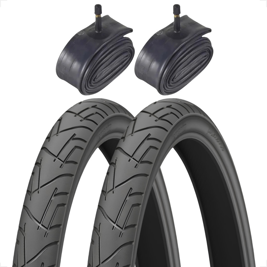 Par Pneu Levorin Praieiro Aro 24 x1 .95 Slick Balão Bike + 2 Câmara Aro 24 Shiver Bicicleta infantil