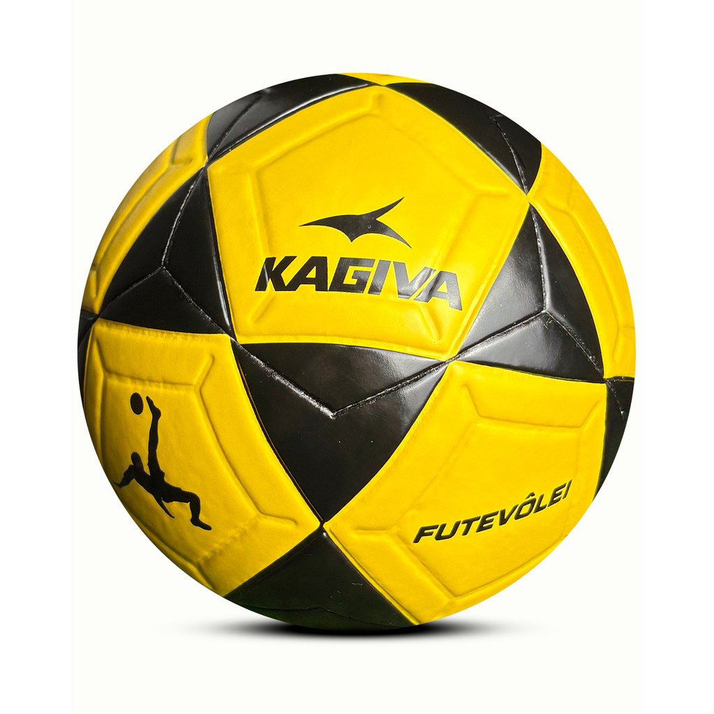 Bola de Futevôlei Kagiva Soft Amarela 70cm Tecnofusion Altinha Futebol de Areia