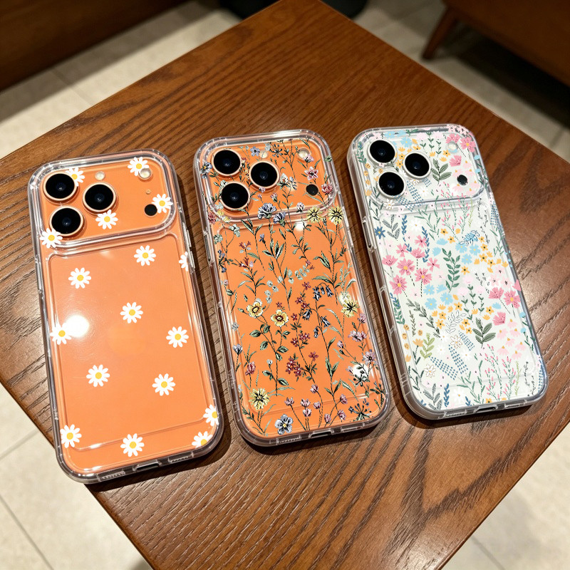 Folhas Margarida Flor Arco Capa De Celular Para Samsung Galaxy A51 A31 A71 A50 A30 A20 A50S A30S A10 A10S A20S A11 A02 A