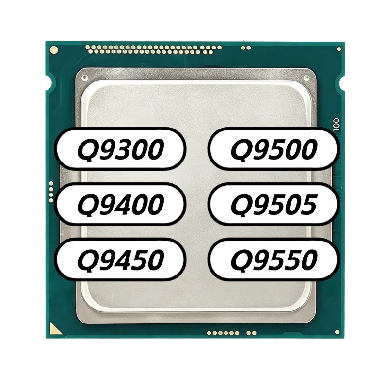 Processador Intel Core 2 Quad , 4 Núcleos , LGA775 , Q9300 , Q9400 , Q9450 , Q9500 , Q9505 , Q9550 , Q9650 , CPU Para De