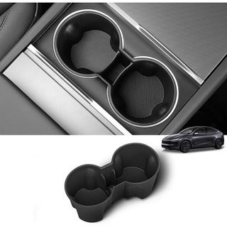 LUCKEASY Center Console Water Cup Holder for 2026 2025 Tesla Model Y Juniper New TPE Car Interior Organizer Center Conso