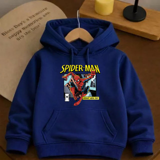 Moletom Canguru Infantil Homem Aranha Blusa de Frio Estampada Spider Man