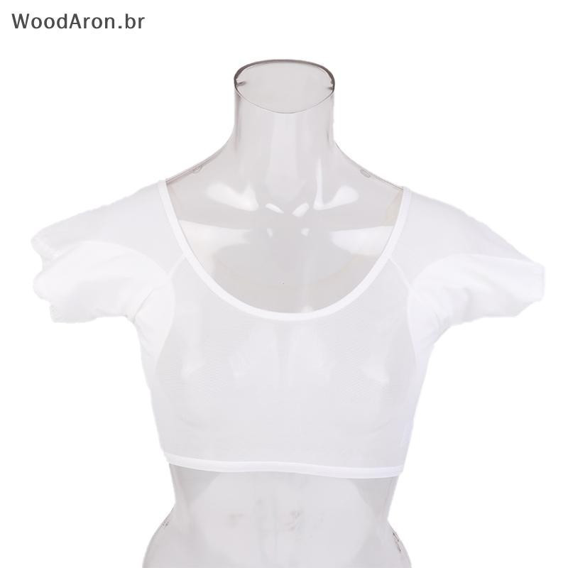 WoodAron T-shirt Forma Almofadas De Suor Laváveis Axilas Reutilizáveis Perfume Absorvente Guardas Escudo Desodorante Par