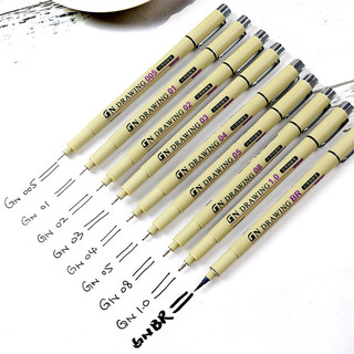 5 peças frete grátis estilo japonês caneta agulha Guangna à prova dwaterproof água gancho linha caneta quadrinhos curso 