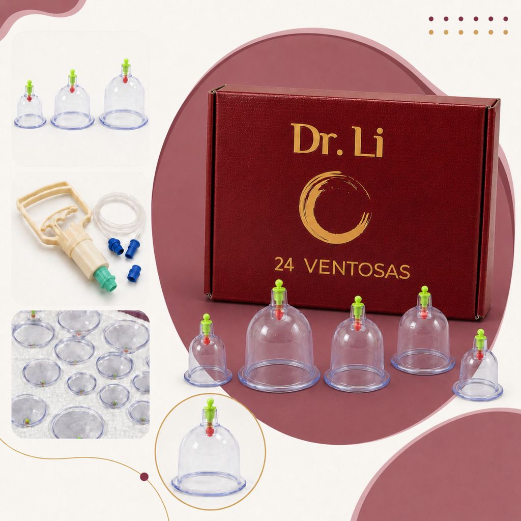 Kit 24 Ventosas Corporal Terapeuticas Ventosaterapia Copos Massoterapia Cupping