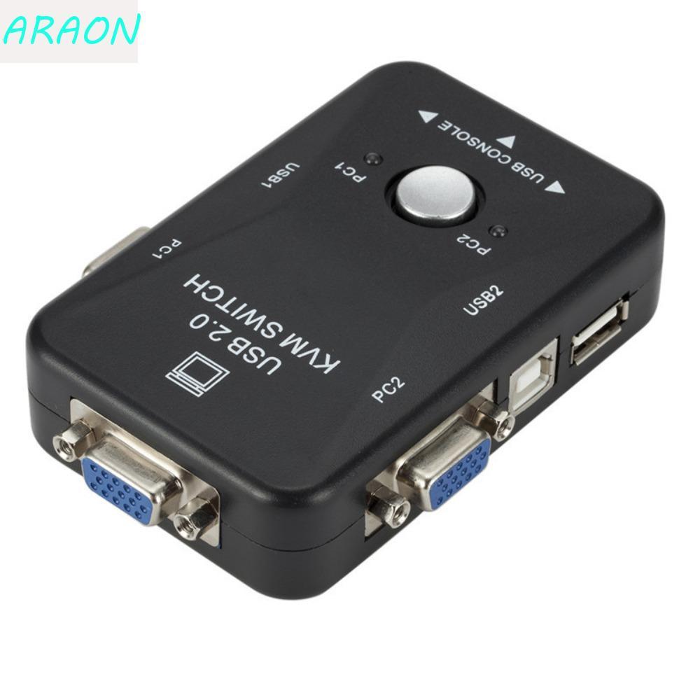 Divisor De Switch KVM USB 2.0 , Switcher VGA De 2 Portas , 2 Em 1 Saída