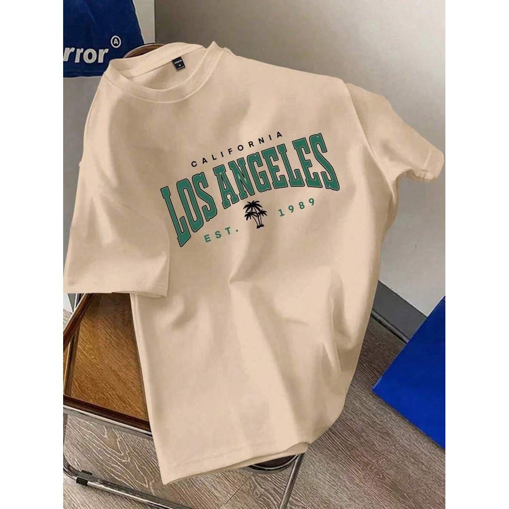 Camiseta Masculina Los Angeles California Estampada Algodão Premium Streetwear Casual Urbana Jovem Unissex