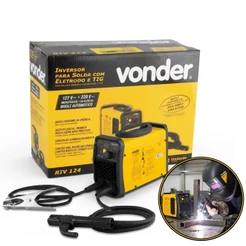 Máquina Inversora Soldadora Vonder Eletrodo/ Tig Riv124 Digital Bivolt