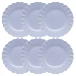 Jogo de 6 Pratos Rasos 27,5cm Oxford Flora Áster