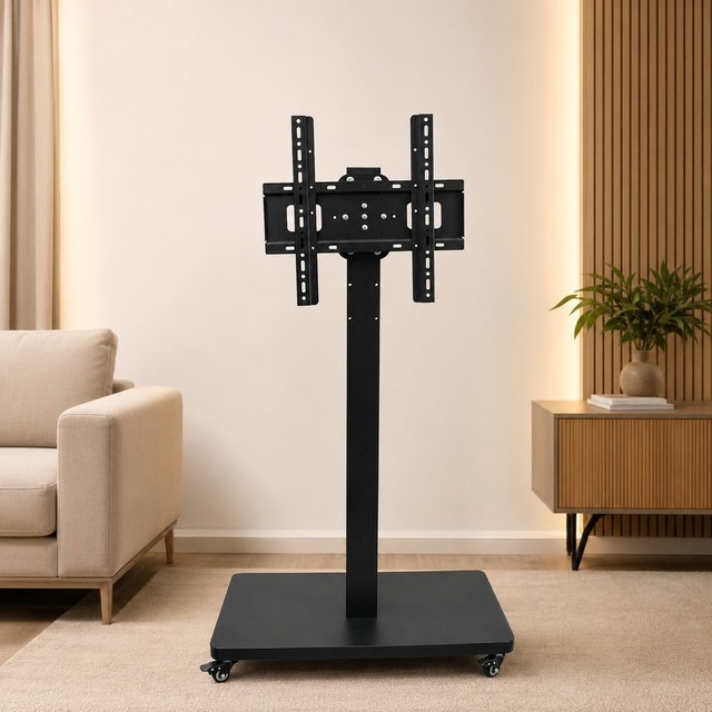 Suporte Móvel para TV 32 a 60 Polegadas Giratório com Rodízios Altura Regulável VESA 400x400 LE-3425